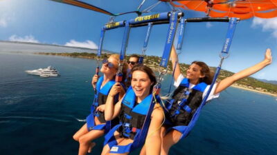 Parasailing on the French Riviera