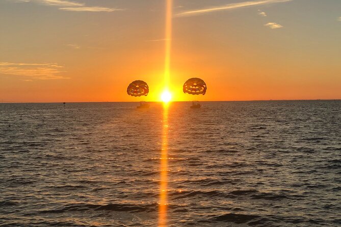 Parasailing Over Historic Charleston Harbor - The boat briefing and swing-style harness