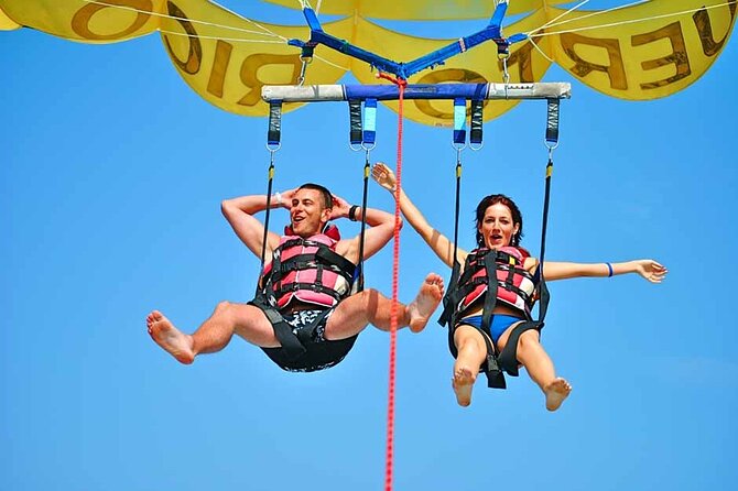 Parasailing Tours Puerto Rico - The flight: smooth, high, and surprisingly calm