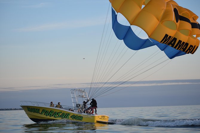 Parasailing with Miami Watersports - Taking off from Pier 9 in Coconut Grove