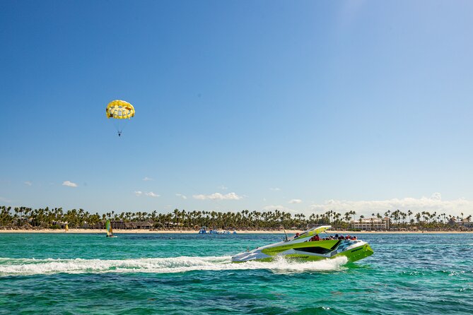 Private Catamaran + Private Parasailing - up to 20 passengers - From your hotel to the Bavaro depot