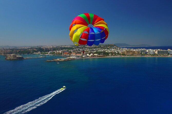 Private Parasailing at Rhodes Elli Beach - The briefing and equipment check