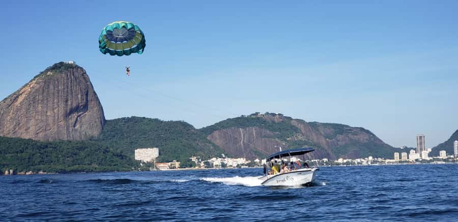 Rio de Janeiro: 2-Hour Boat Trip with Parasailing - Getting ready on the flight deck