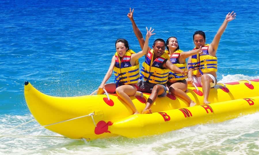 Sharm: Banana, Sofa Boat or Parasailing watersports & pickup - The morning pickup and 35-minute ride