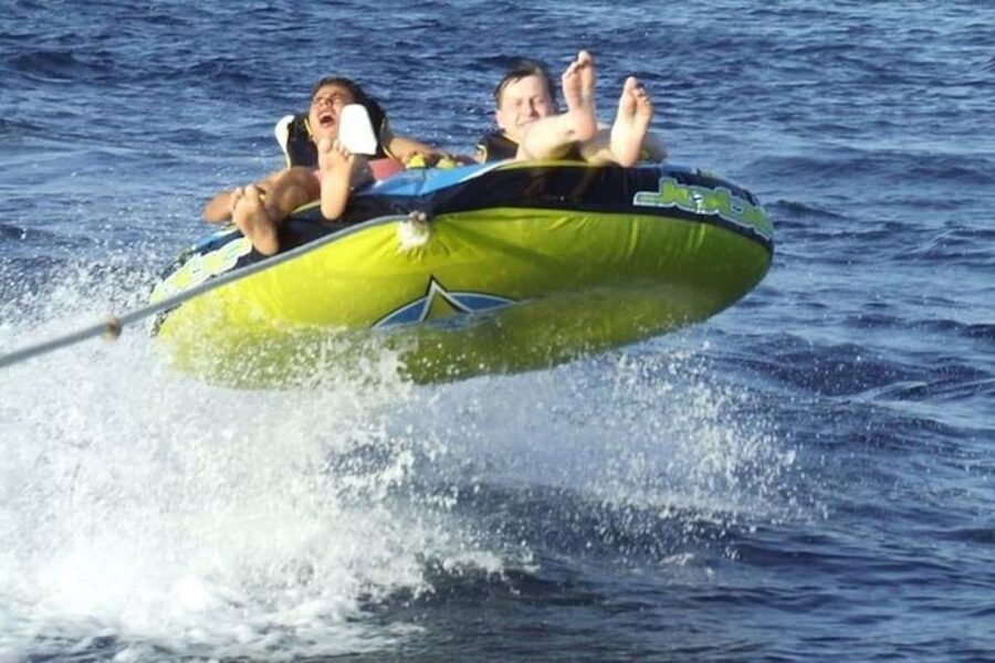 Sharm El-Sheikh: Parasailing, Camel Ride, Dive & Quad Bike - Banana boat and tube rides over the waves