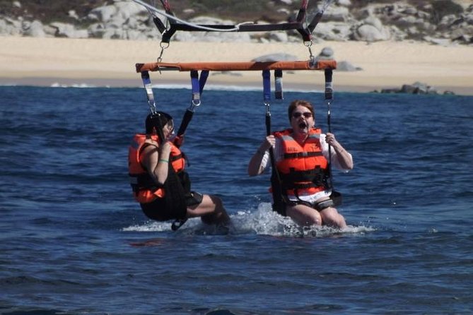 Single or Double Parasailing in Cabo with Views of The Arch - Safety, gear, and the crew