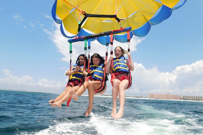 Sky High Parasailing From Marina Cafe - Destin Florida - Taking off in pairs or groups of three