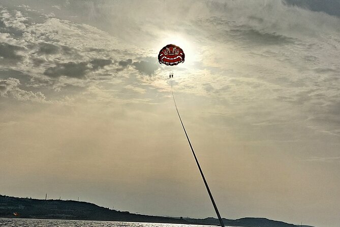 St.Julian's : Parasailing Experience including Photos & Videos - Taking off from the boat and rising above Malta