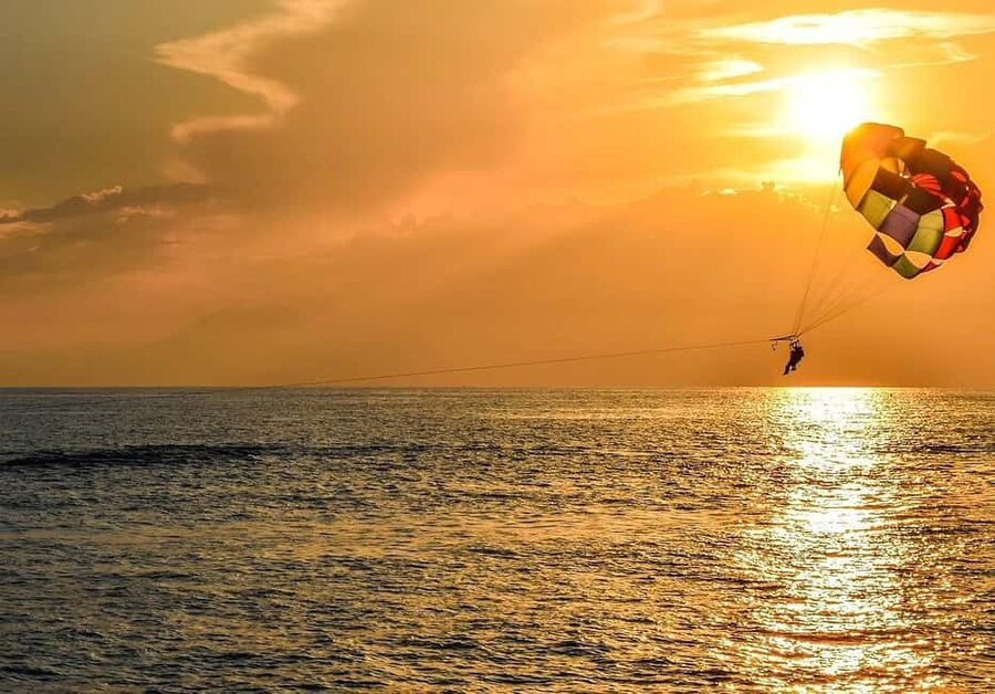 St. Julian's: Parasailing Flight with Photos and Videos - Finding the jetty behind St. George’s Bay