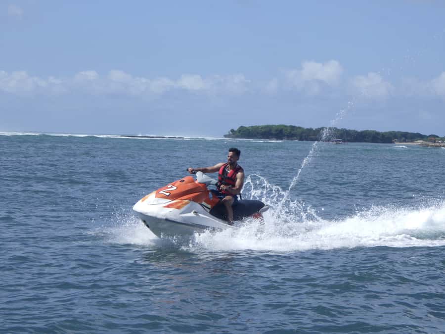 Triple Package Self Drive Jet Ski, Banana & Parasailing - Taking control of the jet ski for 15 minutes