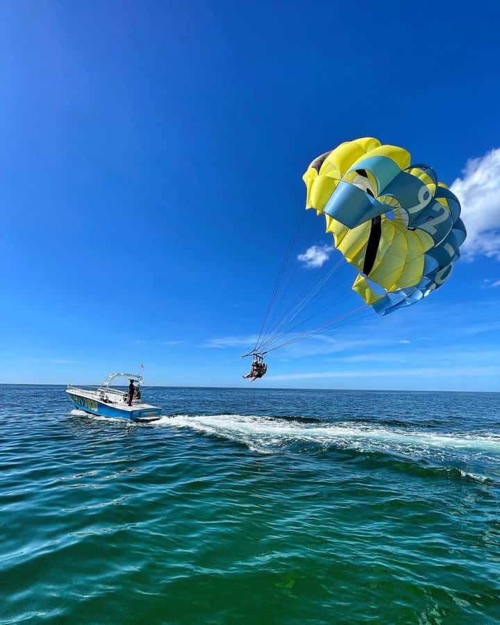 Venice, FL: Parasailing Adventure - The long, quiet flight above Venice Beach